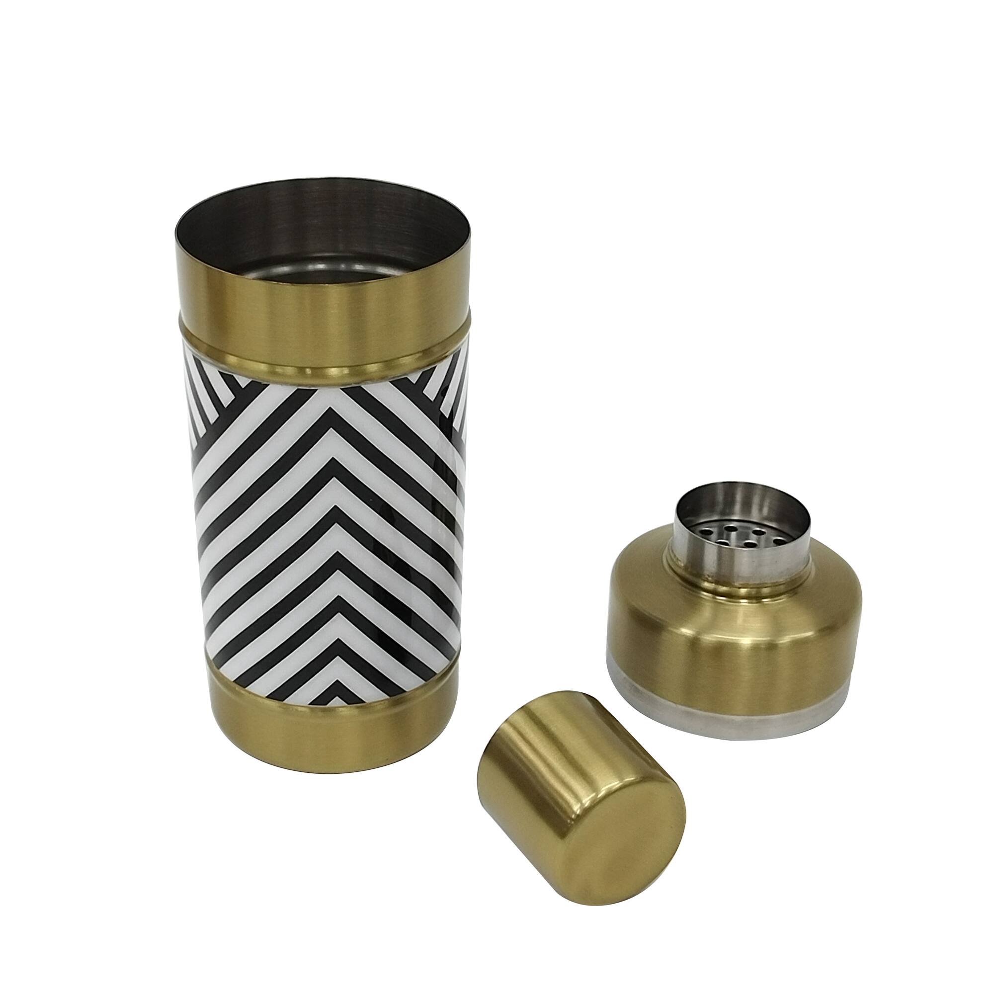 Jonathan Adler x Michaels 8.25" Black & White Cocktail Shaker
